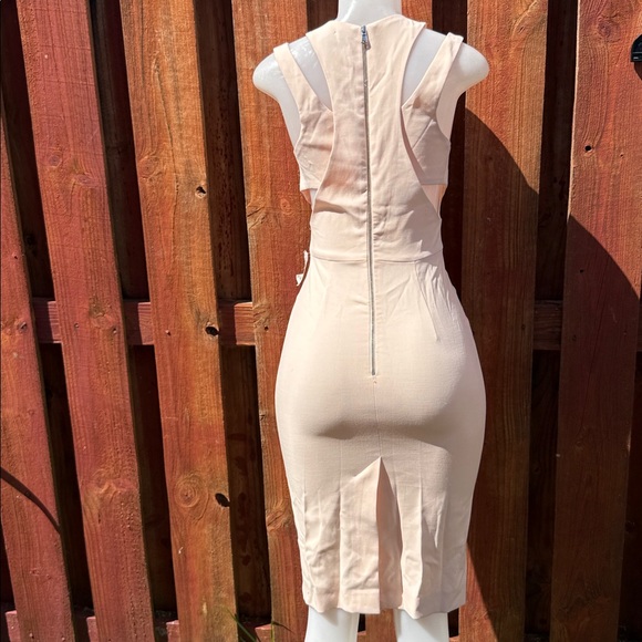 French Connection Peach Sleeveless Dress Size 0 - Picture 7 of 11